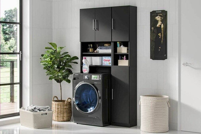 Set mobili da bagno Ariel e Melody Nero Opaco