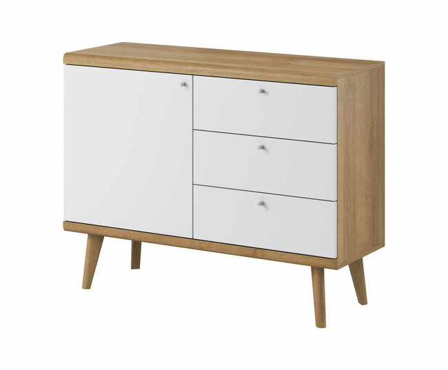 Comò Sangro 107 con Cassetti Rovere Riviera Bianco