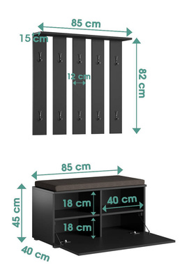 Set Mobili Ingresso Stone Antracite