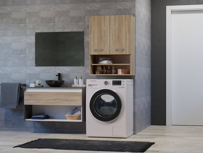 L'Armadio Sopra la Lavatrice POL mini Quercia Sonoma
