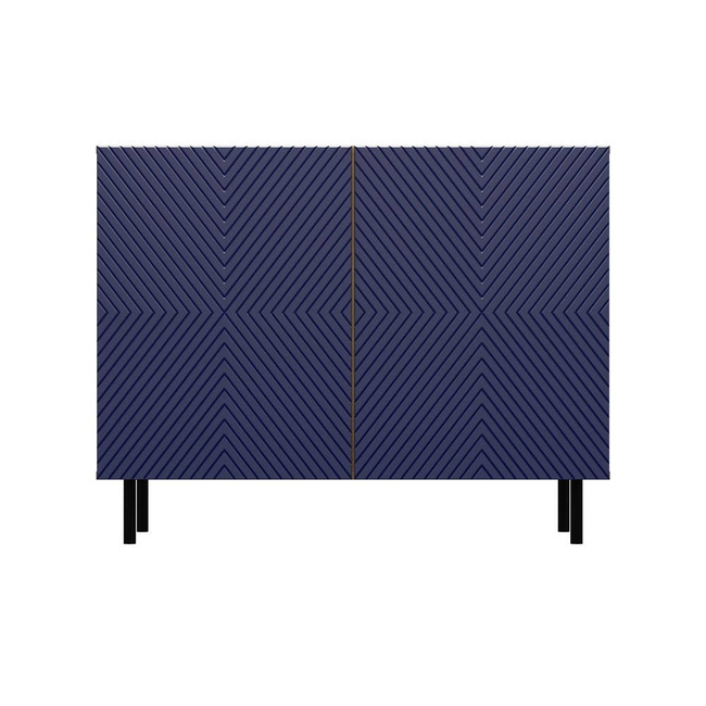 Cassettiera quadrata Dolomite Artisan/Blu Navy