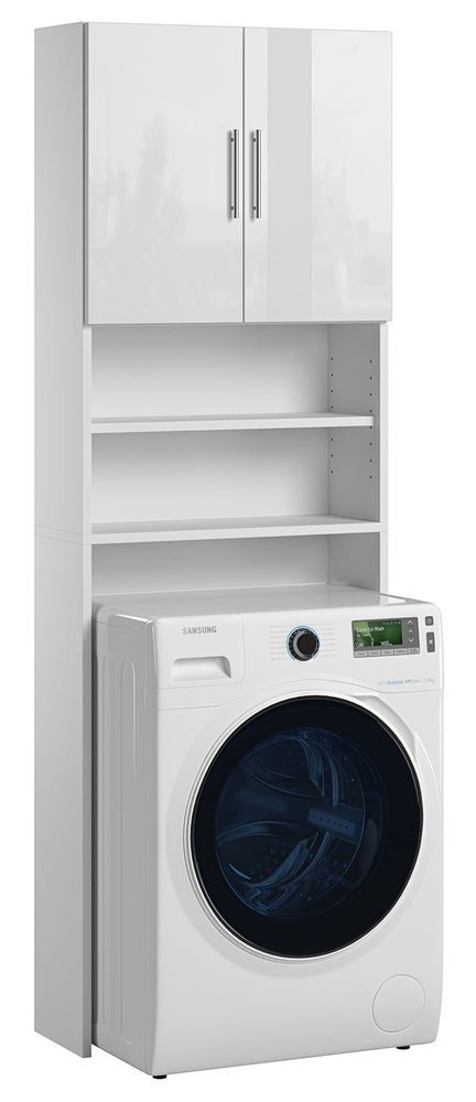 Mobile per la lavatrice Ariel dal colore Bianco Lucido 190 x 64 x 25 cm  Bianco lucido