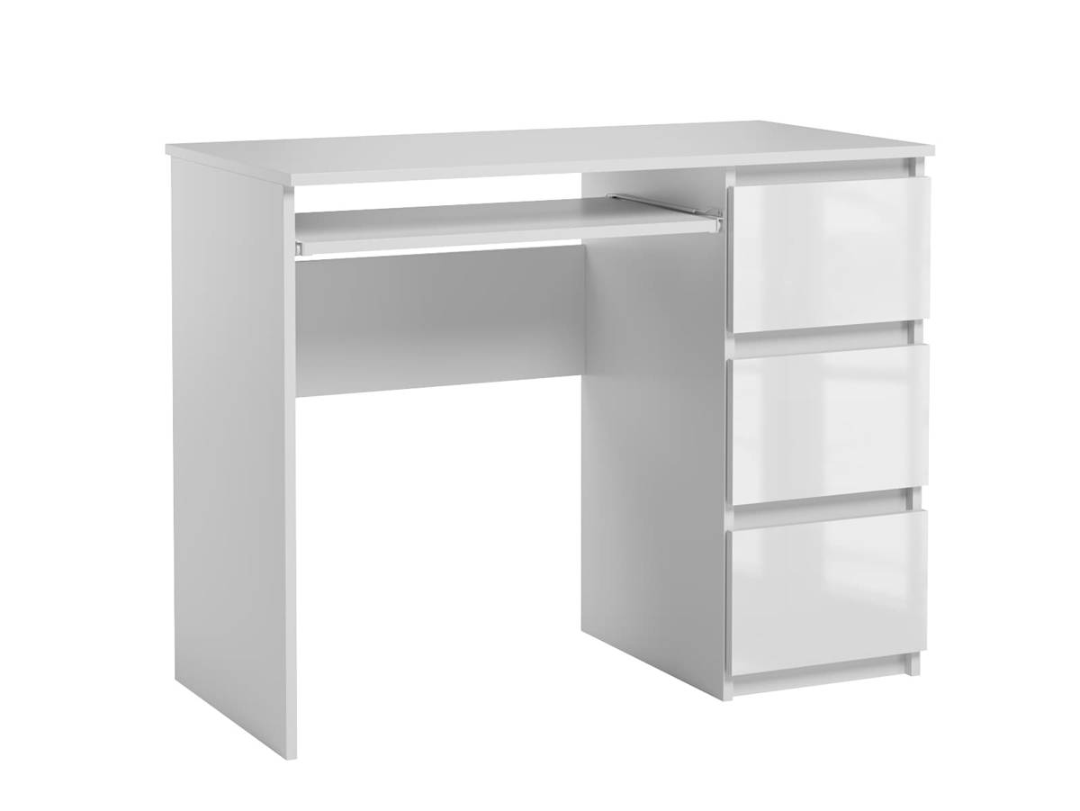 Baroni Home Cassettiera Ufficio, Organizer Scrivania 3 Cassetti Bianco  HGP199-1