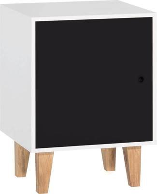 Cassettiera Concept Bianco/Nero 53,5x45x71,5 cm